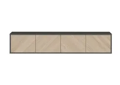 Тумба Fjord 4 двери подвесная (темно-серый)