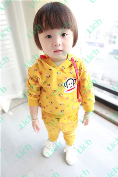 Комплект: худи и брюки с аппликацией и принтами обезьяны и черепа