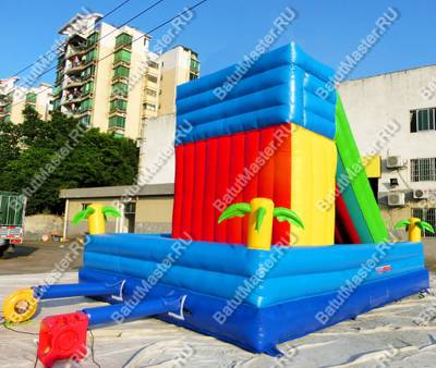 Надувная горка "Остров пиратов"