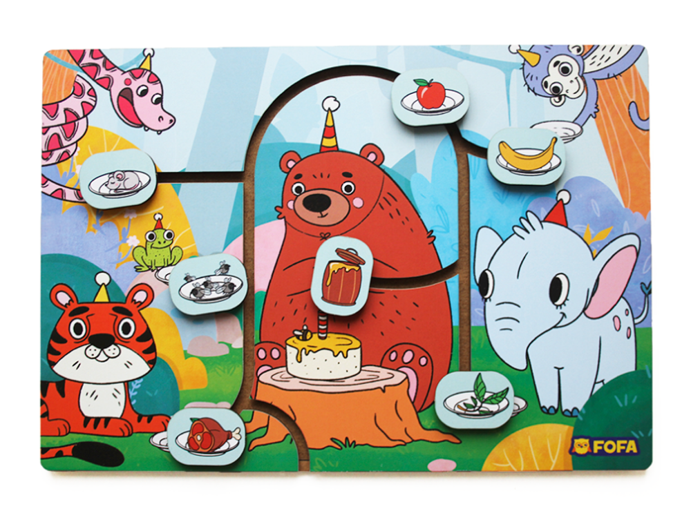 Лабиринт Животные "Кто что ест " (FOFA)