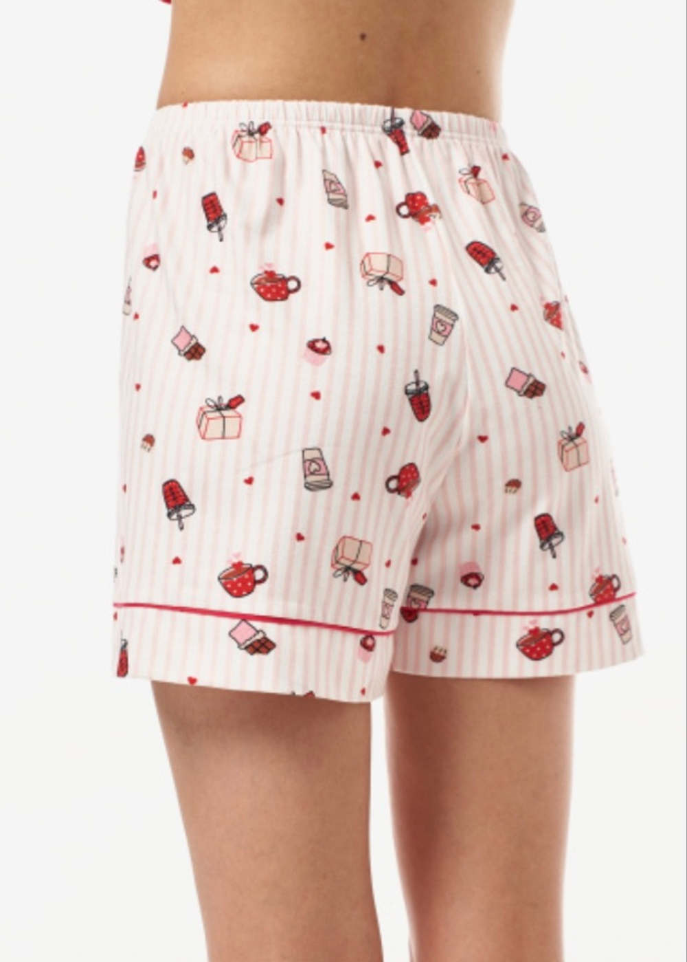 ШОРТЫ ПИЖАМНЫЕ MILAVITSA (МАЛИНОВЫЙ КОКТЕЙЛЬ)