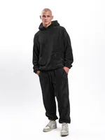 Худи Hardlunch плюшевый черный