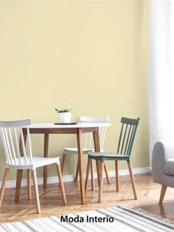 Обои флизелиновые 1.06, виниловые желтые однотонные Textile (Moda Interio) метровые под ткань на кухню