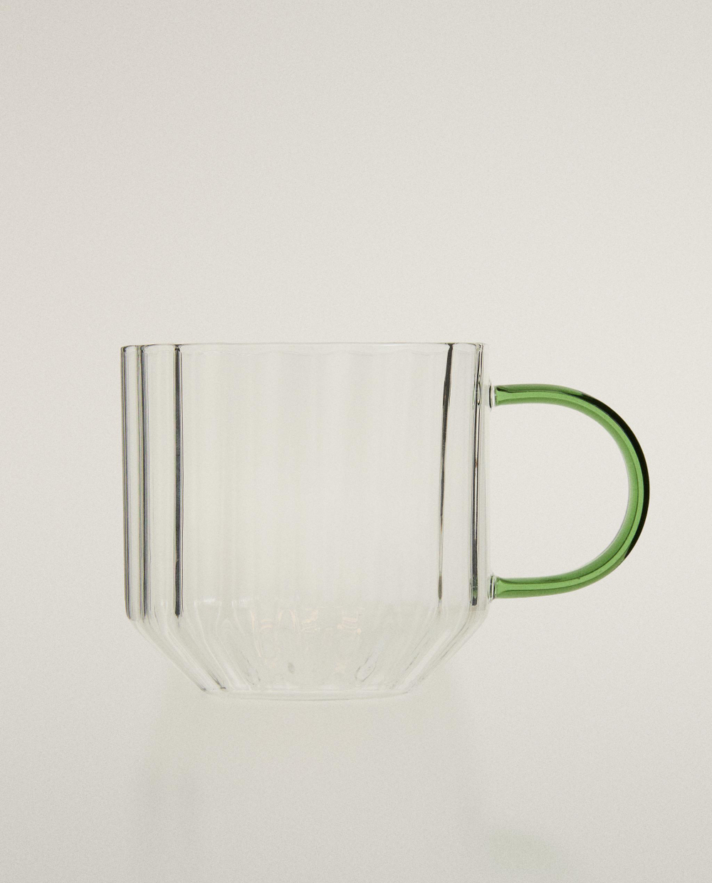 Zara Home чашка из боросиликатного стекла, цвет зелёный, 12.5 см