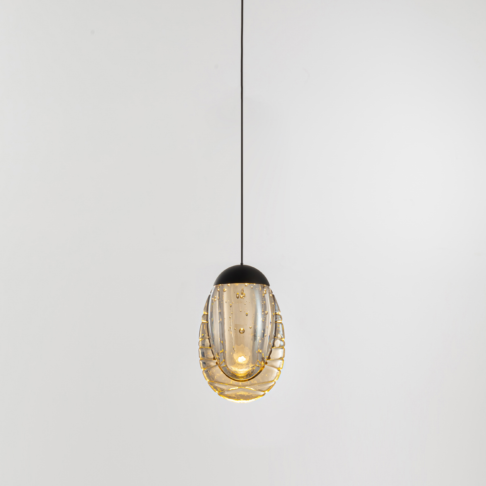 Подвесной светильник MD25090022-1A matt black/champagne