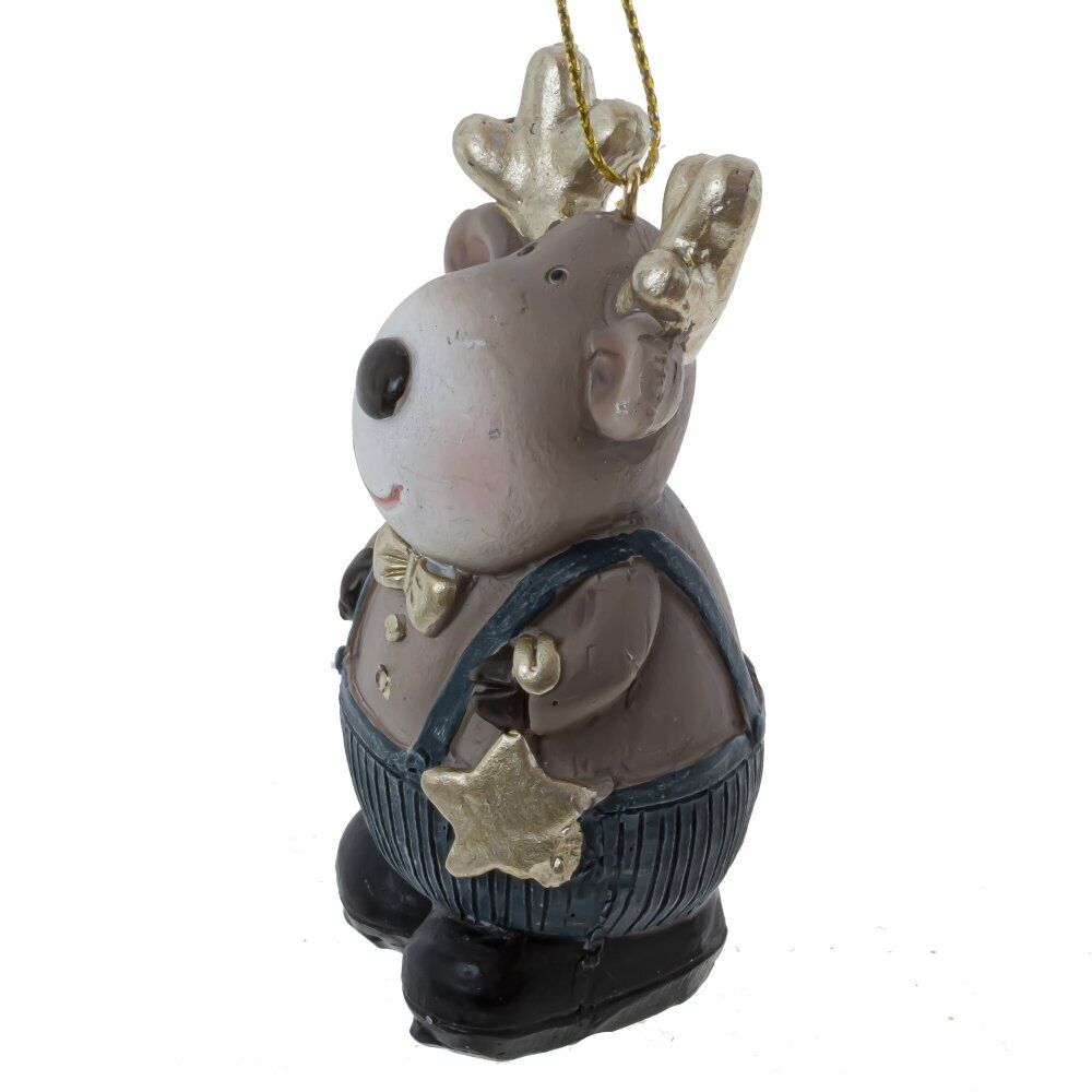 GAEM Фигурка декоративная подвесная "Олень", L5 W3,5 H8,5 см, 4в.