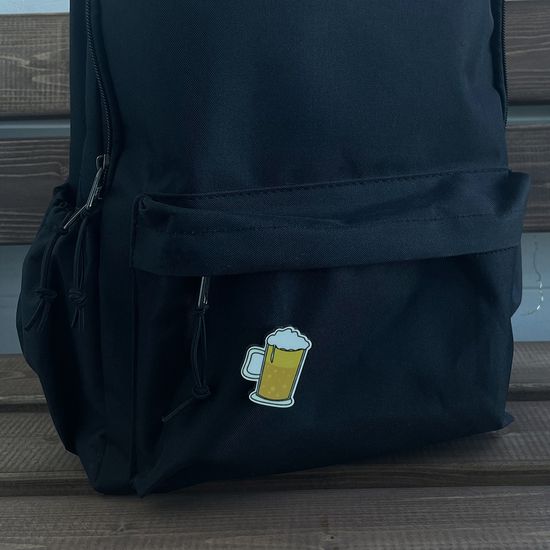 Значок деревянный (брошь)  Beer Cup. Fire Pin