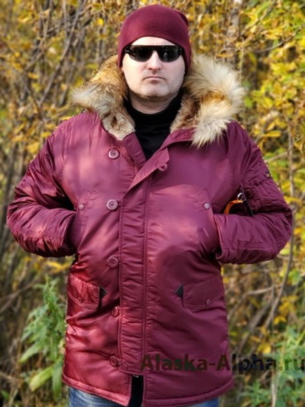Куртка Аляска Husky Denali (бордовая - burgundy)