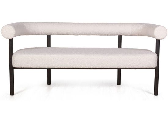 Диван BIGGI, букле белый, опоры черные