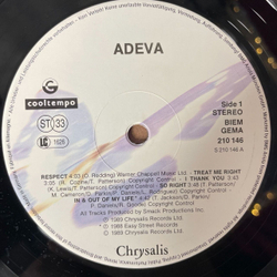 Винтажная виниловая пластинка LP Adeva (Germany 1989) Respect