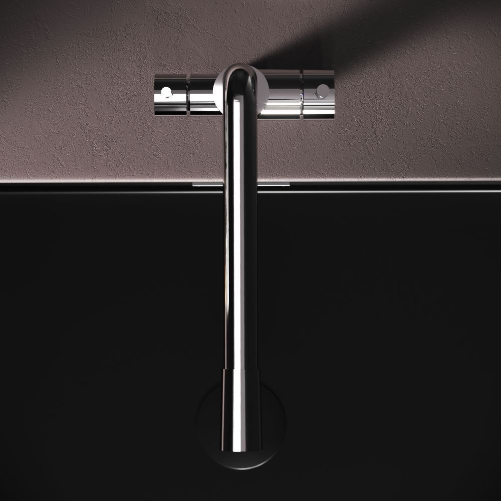 Смеситель для кухни с L-изливом с каналом для питьевой воды, хром AM.PM X-Joy S F85B05700