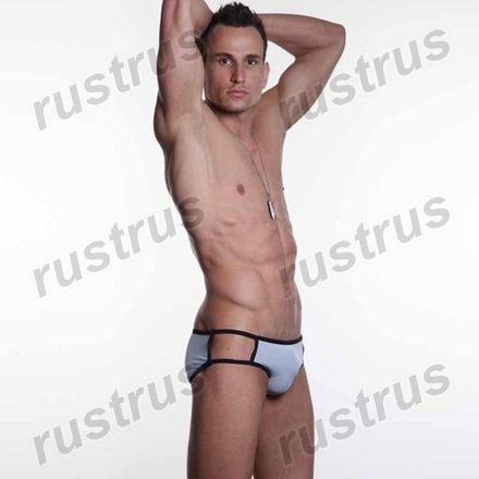 Мужские трусы брифы серые N2N N2N0048