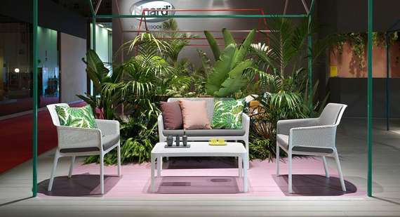 Пластиковый диван Net Bench белый