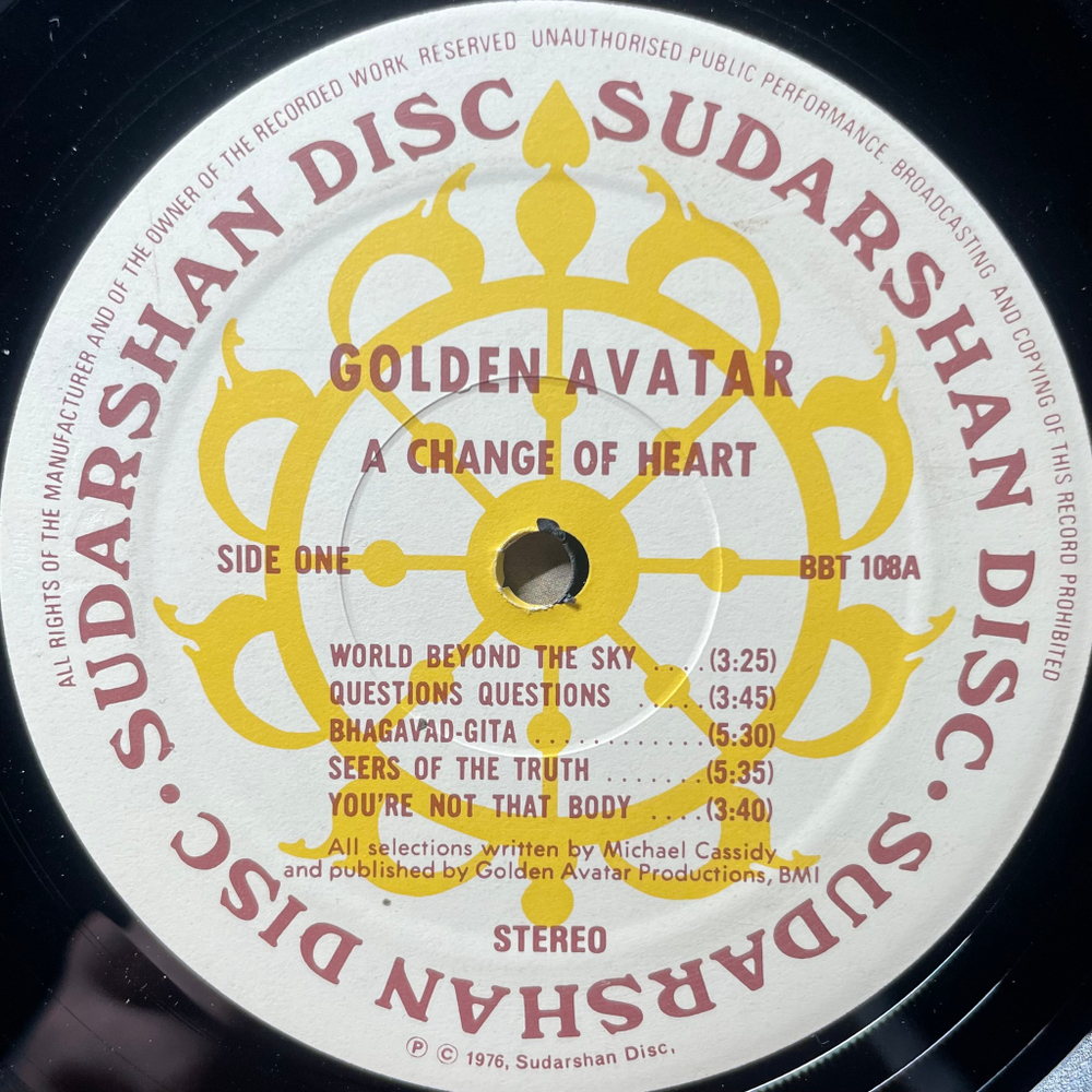 Golden Avatar ‎– A Change Of Heart (Англия 1976г.)