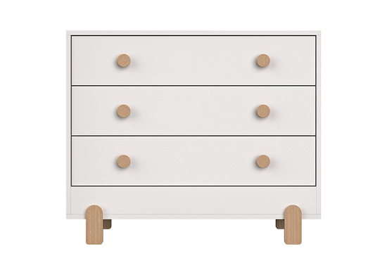 Комод Ice-cream 3 ящика (белый)