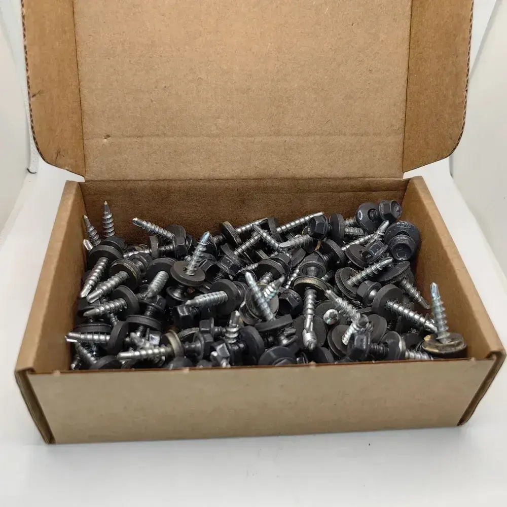 Саморезы кровельные по дереву 4.8х29 RAL 7024 (Графитовый серый) 1кг