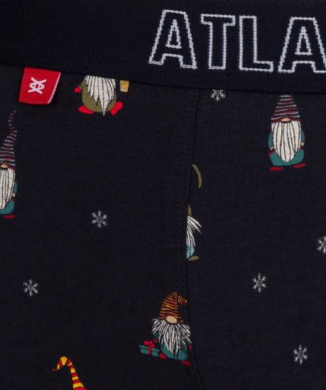 Трусы мужские боксеры (2шт), Atlantic 2GMH-019, темно-синие + красные