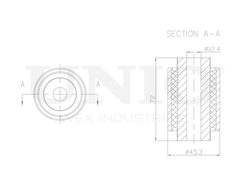 Сайлентблок задней балки UNIO RMP-20119