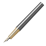 Перьевая ручка Parker Ingenuity Grey Core GT, перо: F (2 картриджа black и blue) в подарочной коробке