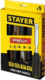 STAYER Max-Cut 5 предм., Набор стамесок (1820-H5)
