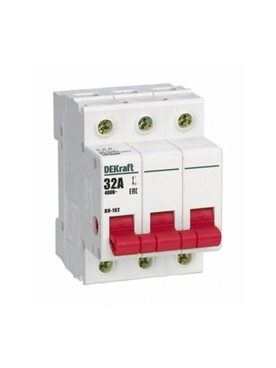 Выключатель-разъединитель 3п 32А ВН-102 DEKraft 17010DEK