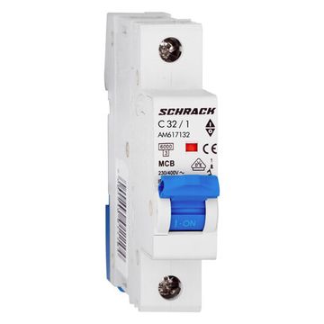 Автоматический выключатель Schrack Technik 1P C 32A 6kA Amparo AM617132--
