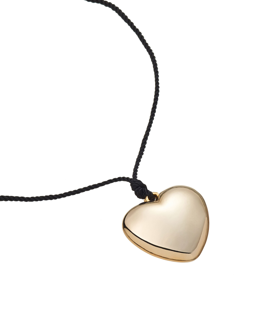 Подвеска металлическое сердце, золото