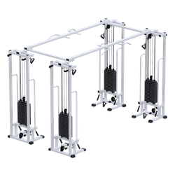 Двойной кроссовер на базе реабилитационного тренажера (стек 4х75 кг)