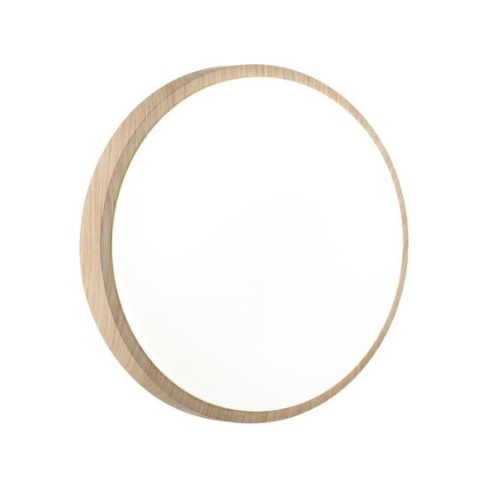 7607/AL PALE SN 170 Светильник пластик/белый/бежевый под дерево LED 18Вт 4000К D280 IP43 LOSTA