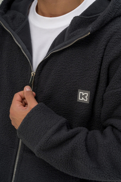 Куртка с капюшоном KUL'TURA "ZIP SHERRA" Тёмно-серый