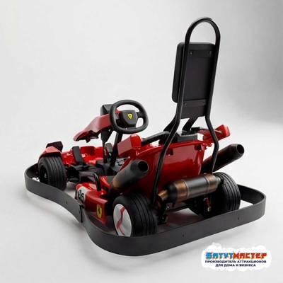 Бамперная электромашинка «Красный Карт» для автодрома, для ТРЦ и парков