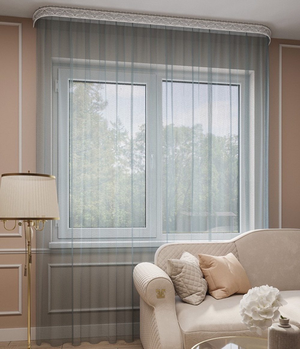 Тюль Legrand Грек изумруд с утяжелителем