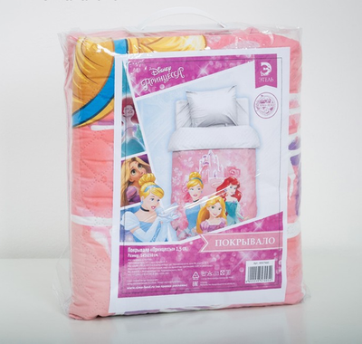 Покрывало "Принцессы" 1,5 сп, 145х210 см, микрофибра. 4857995