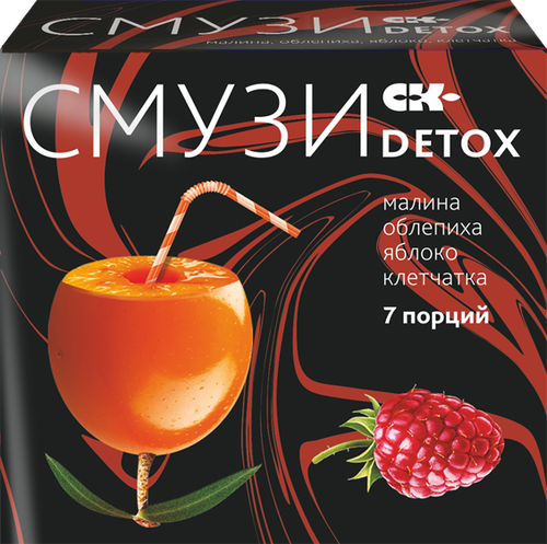 "СМУЗИ СК" "DETOX" малина, облепиха, яблоко 12 г х 7 пакетиков