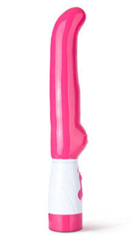 Розовый вибромассажер с подогревом и стимуляцией G-Spot - Australis, 14 см