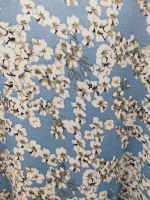 Футболка Ф-22Х/небесный-луговыецветы