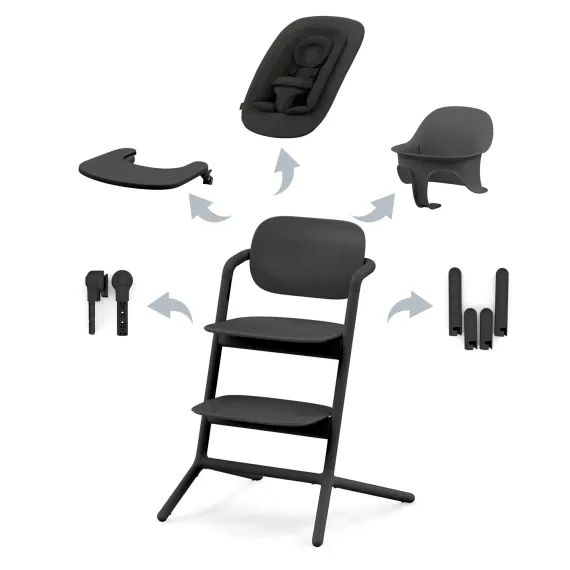 Стульчик Cybex Lemo 4-in-1 Set Stunning Black