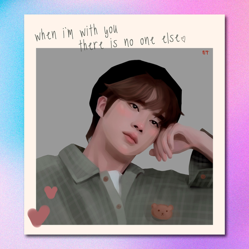 Арт принт / graphic_temple / BTS / Джин #1