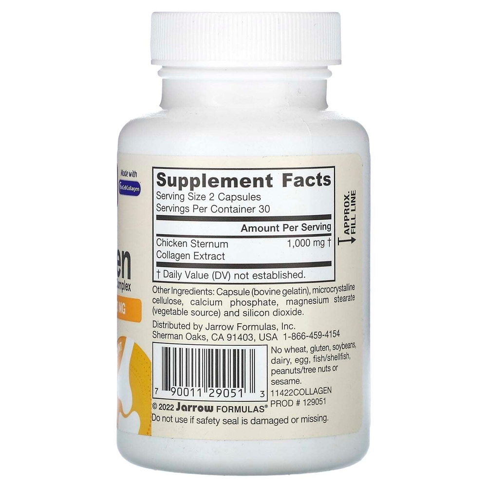 Jarrow Formulas, комплекс с коллагеном типа 2, 60 капсул (500 мг в 1 капсуле)