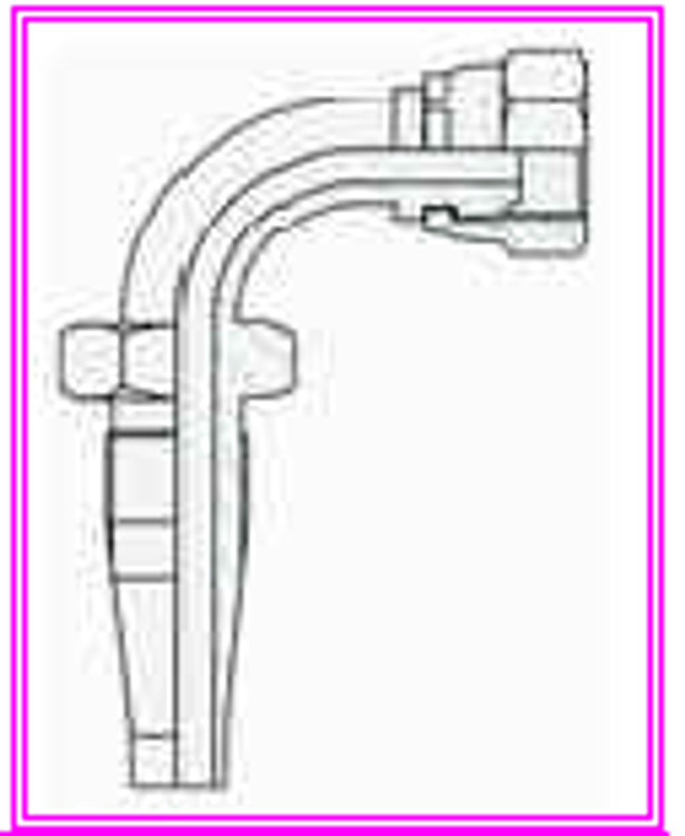 Фитинг DN 10 BSP (Г) 3/8" (90) многоразовый