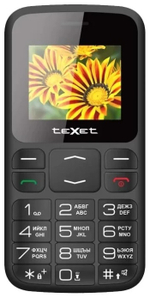 Мобильный телефон teXet TM-B208 черный