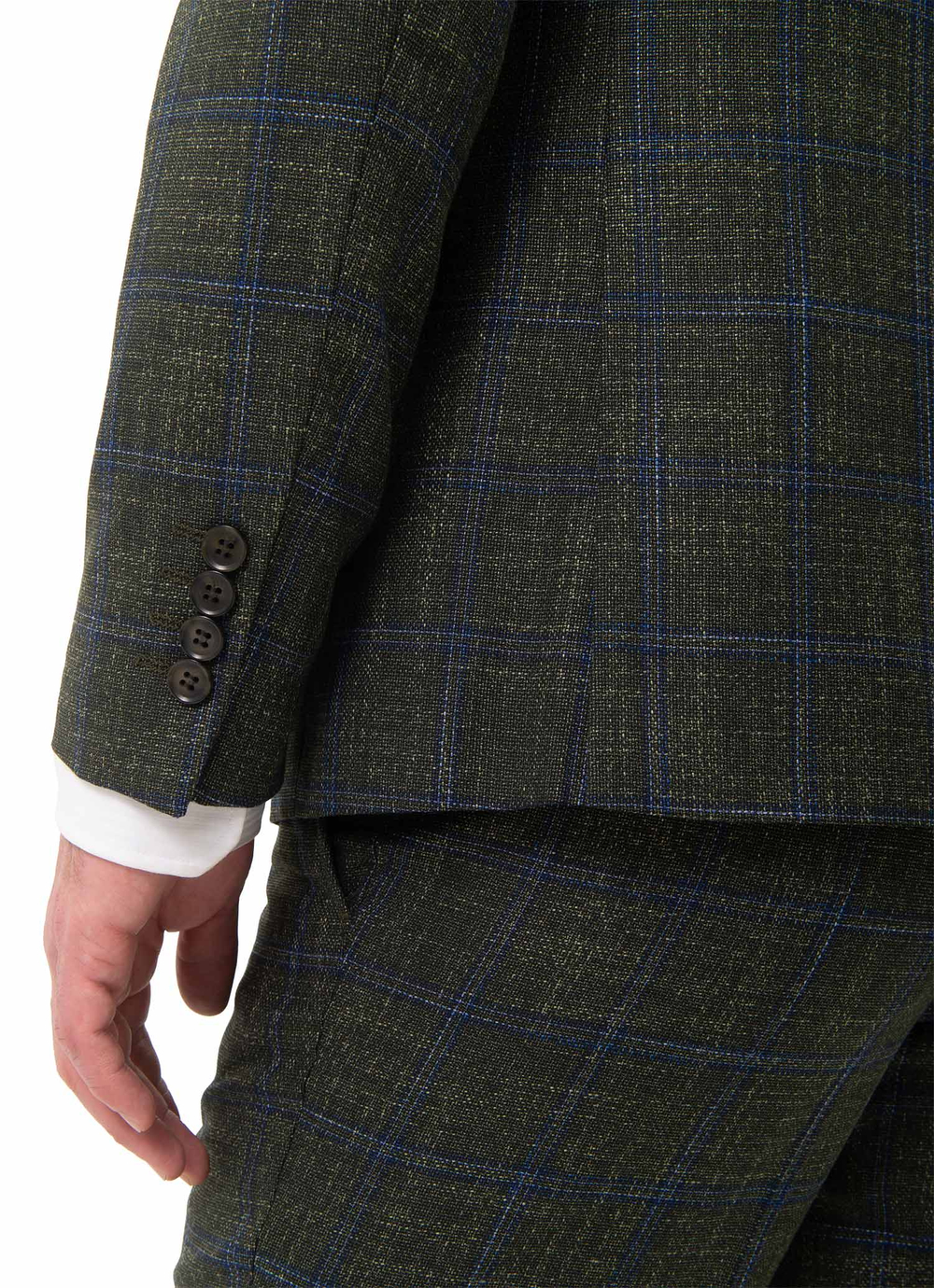 Классический костюм slim fit бренд Belfor оливкового цвета.