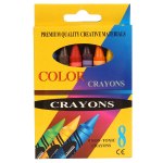 Мелки восковые, 8 цветов, круглые, картонная коробка с подвесом, С-30710