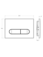 Механическая кнопка смыва Cezares LINER-BTN-BL
