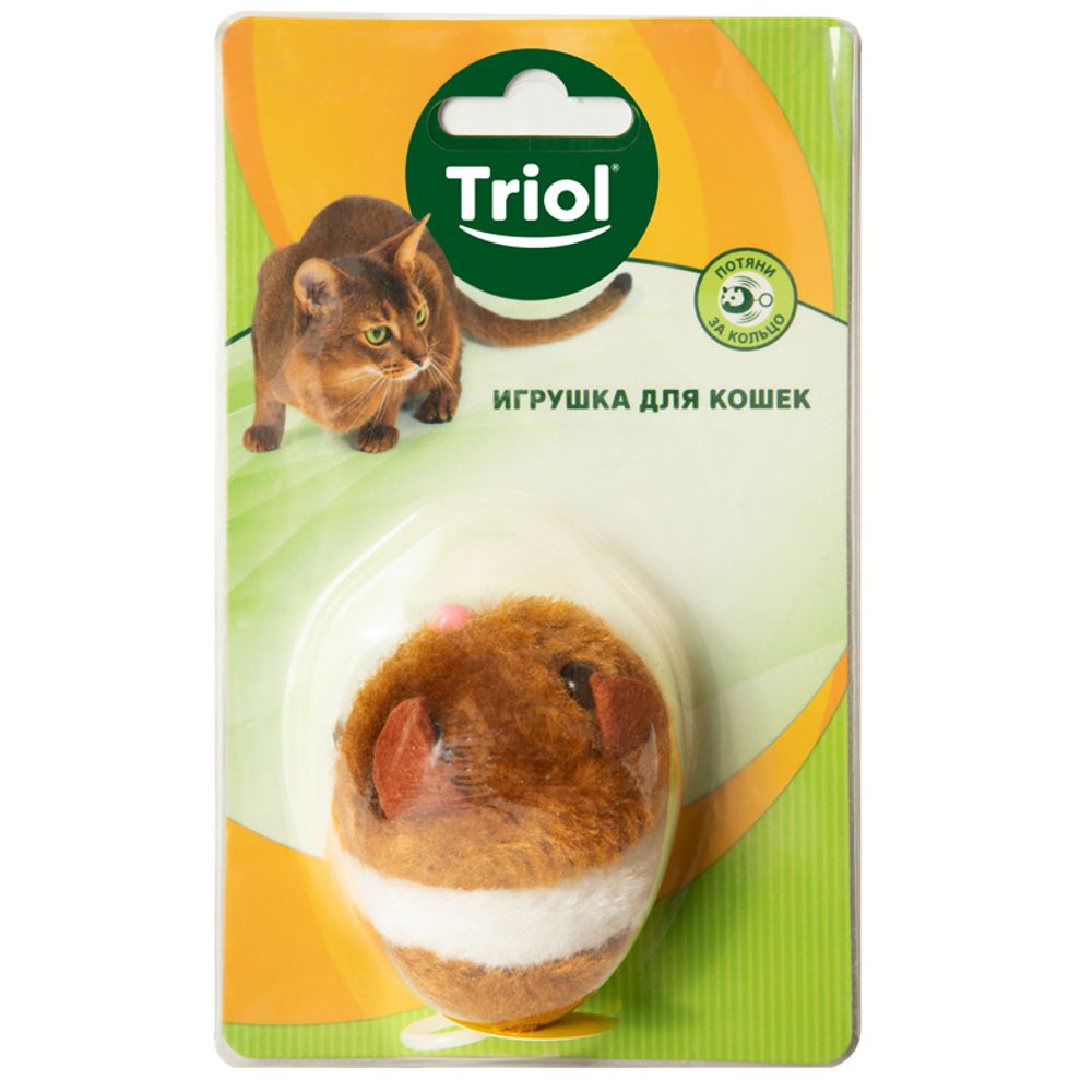 Игрушка Triol для кошек вибрирующая "Мышь", 60мм