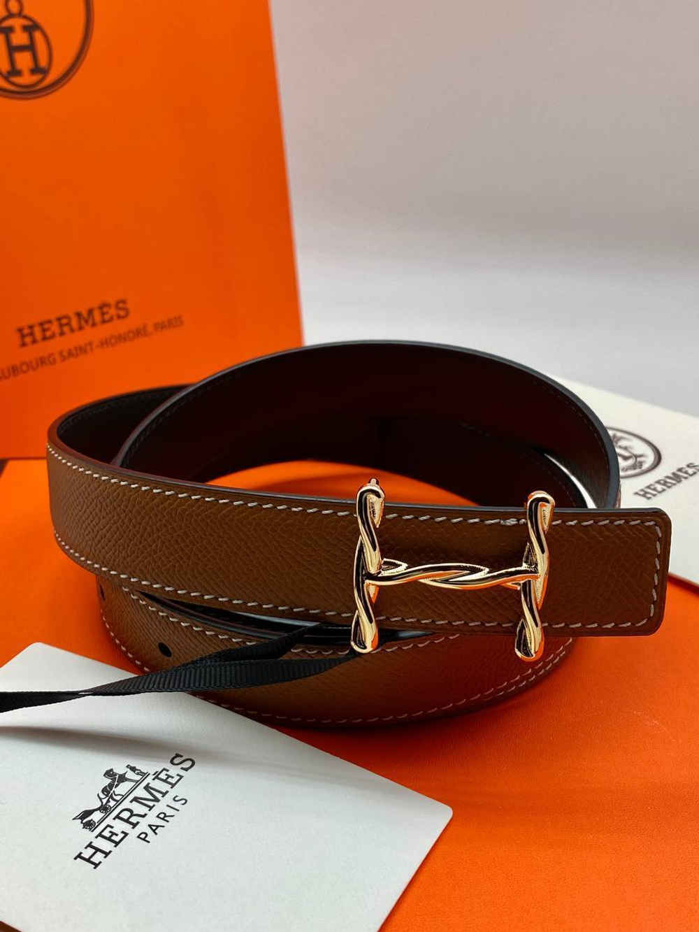 Двусторонний ремень Hermes