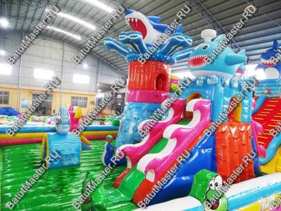 Коммерческий надувной батут "На морском дне" 15*8*7 м