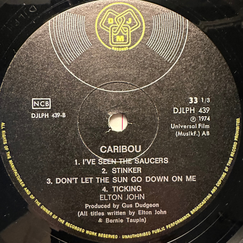 Elton John - Caribou (Скандинавия 1974г.)