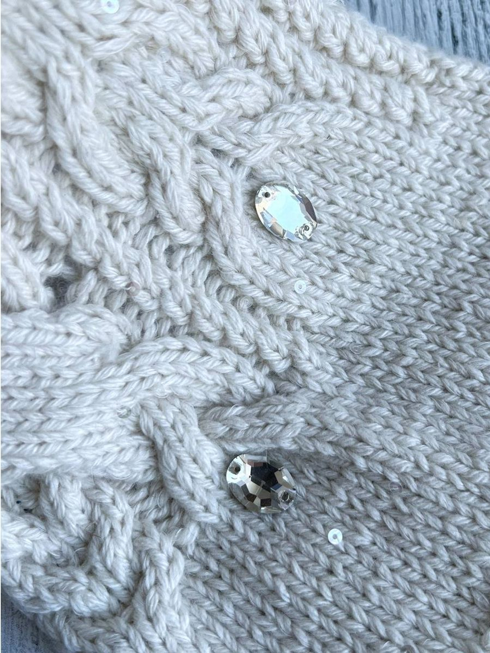 Стразы Капля пришивной для рукоделия 11х18мм 4 шт