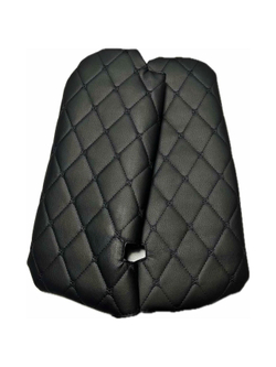 Чехлы на козырьки Kia Rio, Hyundai Solaris (2011-2017) чёрная нить Бабочка